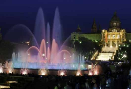 西班牙巴塞罗那定制游【米罗基金会+魔力喷泉+国家宫+音乐宫】【从世界遗产音乐厅到魔力喷泉，日与夜的双重艺术盛宴】