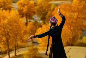 新疆轮台塔里木胡杨林公园一日游【纯玩0购+市区上门接送】【[打卡景点]穿过沙漠公路，邂逅千年胡杨，戈壁大河】