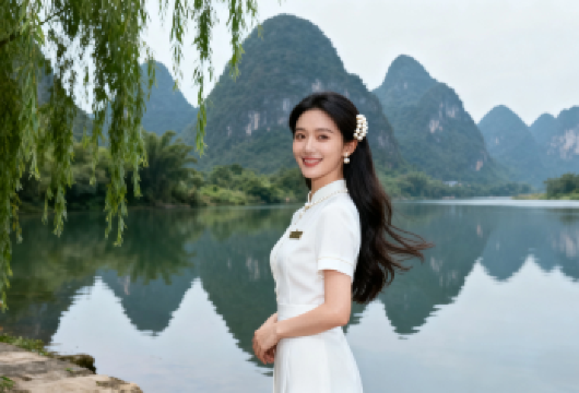 广西桂林＞世外桃源+遇龙河+印象刘三姐［包车一日游］上门接【独由立用车•来去自】