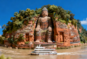 【8人纯玩小团】乐山大佛船游+三苏祠精讲+黄龙溪古镇•含门票【乐山大佛采用船游模式！免去徒步上下栈道的艰辛，将大佛全身全景一览无遗，清凉江风中将震撼美景尽收眼底】