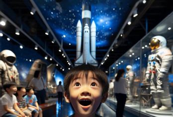 浙江省科技馆+2小时资深人工讲解半日游【[资深讲解]探索科技未来提供1.5-2小时讲解导览服务】