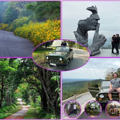 河内吉普车一日游探索巴维国家公园