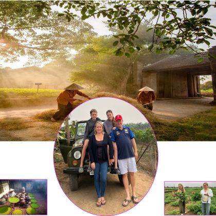 河内吉普车一日游探索唐林古村