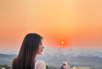 阳朔千里江山图摄影打卡地+云端日出/日落咖啡+阳朔往返直通车【含一杯云端咖啡（可任选口味）】