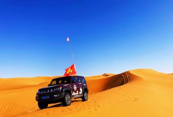 腾格里沙漠五湖穿越-骆驼湖-蛋黄糊-吉他湖-乌兰湖-梦想公路【沙漠腹地浪漫五湖，乌兰湖被称为