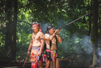 婆罗洲文化村 + 克利亚斯红树林和萤火虫河巡游 |沙巴亚庇【参观杜顺、龙古斯和卡达山的传统长屋。探索沙巴丰富的文化遗产。在克丽亚斯河观赏长鼻猴和各种野生动物。欣赏郁郁葱葱的红树林风光，是自然爱好者和摄影师的理想之选。在星空下享受宁静的夜间巡游。观赏成千上万的萤火虫点亮红树林。】