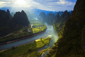 从阳朔出发：桂林十里画廊+漓江+遇龙河+相公山一日游【不用拼车，专享包车自由出行!】