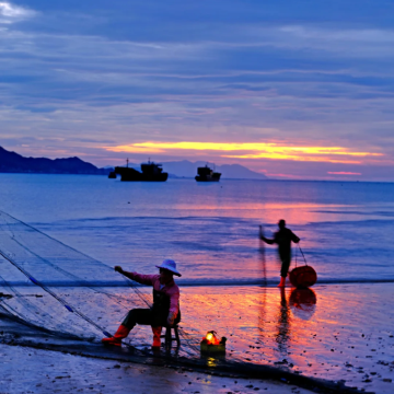 福建霞浦北兜沙滩一日游【半月里、南湾甲骨文、下青山上门接送】
