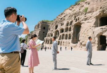 大同云冈石窟半日游：上午大咖3小时精讲-下午游玩3H讲解2H【[郑重承诺]纯玩畅游云冈石窟3小时+资深导游深度讲解，领略千年石窟的传奇魅力；】