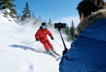 【摄影跟拍】南山滑雪1日往返巴士+跟拍+4H雪票+滑雪礼包【[滑雪跟拍]专属摄影师，记录您雪道飞翔身影，留下激情滑雪瞬间，可选1趟/1小时/2小时三种价位】