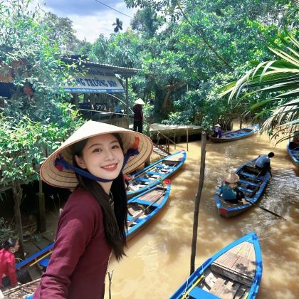 胡志明湄公河一日游【中/英文导游+传统手划船游椰林+纯玩团】