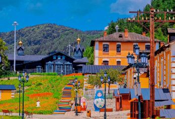 横道河子东北虎林园+影视城1日【6人小团〓赠锅包肉◪筋饼〓】【[优选景点]包含酒店接送丨虎园门票+虎园观虎车+影视城门票+横道午餐锅包肉+筋饼丨】