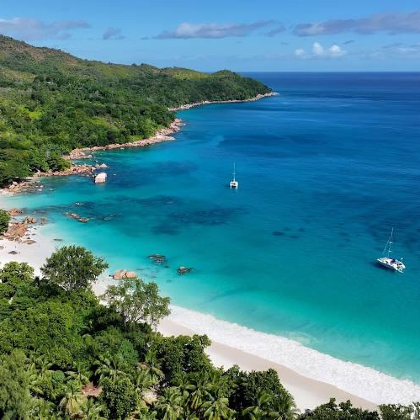 塞舌尔 普拉兰+拉迪格一日游 拉齐奥海滩 五月谷联合庄园