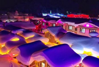 中国雪乡+大秃顶子山+雪乡十里画廊一日游纯玩无隐形消费【大秃子山，雪龙号登顶，雪地摩托，黑龙江最高峰海拔1600米】