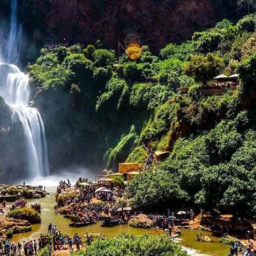 马拉喀什橄榄树瀑布+游船体验一日游【导游+接送】