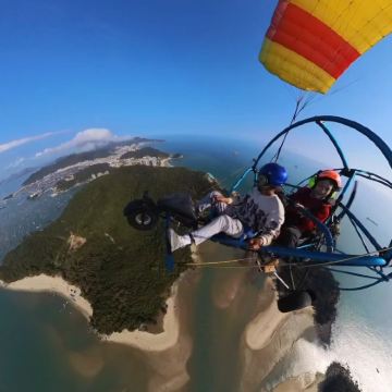 广东阳江阳江海陵岛滑翔伞 动力滑翔伞【美丽海景+专业教练】