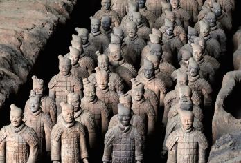 【8人小团】兵马俑+丽山园+驼铃传奇/千古情亲子研学一日游【[出行无忧]晚出发睡到自然醒，西安三环内上门接送，自营车队统一管理，车况好保险全安全有保障！】