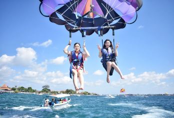 马来西亚沙巴亚庇沙比岛+马努干岛一日游 可+水上项目游玩【舒适快艇，带你一日高效玩转双岛 托伞、香蕉船、摩托艇、海底漫步登多水上项目可选】