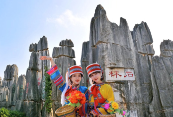 云南石林风景区+九乡一日游【二环上门接▼资深导游带队】【[游玩品质]真正纯玩，无购物，给游客充足时间饱览美景，旅途轻松】