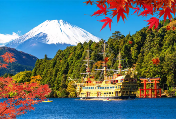 箱根大涌谷与山中湖一日游,赠箱根空中缆车,可选9人小团接送【箱根是一处度假胜地，因优质天然温泉和风光旖旎的富士山而名扬海内外】