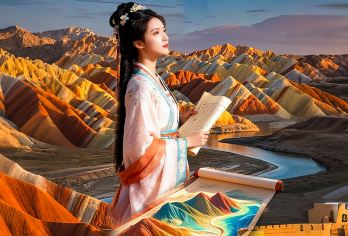 张掖七彩丹霞半日游【看丹霞日落/纯玩团/上门接送/长时停留】【[长时停留]七彩丹霞日落精致团，景区停留时间长，直到日落时分，不催促，让您不留遗憾！】