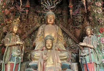 【4-8人团·小车出行】山西壶口小西天广胜寺一日【领券订】【壮美瀑布+精美悬塑+古建瑰宝】