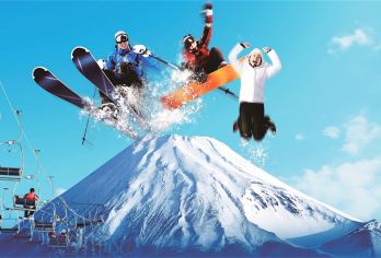 东京富士山Yeti滑雪与温泉度假一日游，赠送滑雪场门票【体验富士山滑雪场，享受富士山温泉】