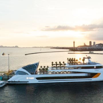 下龙湾海豚巡游：皮划艇、游泳、洞穴探险、日落派对