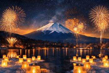 日本富士山+河口湖花火大会一日游【夏日限定：富士山花火之夜】【2026富士山下花火大会|浪漫回归】