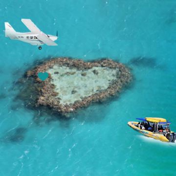 圣灵群岛白天堂快艇+心形礁飞行一日游【南北线 · 可选含餐】