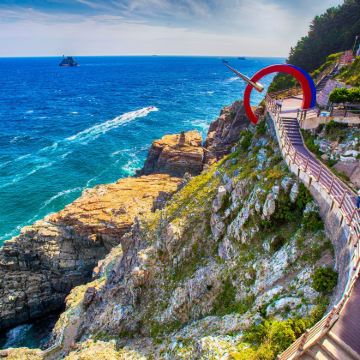 釜山太宗台+甘川洞文化村+松岛天空步道+海东龙宫寺一日游