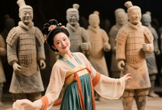 兵马俑+丽山园+铜车马+千古情尊宾或驼铃传奇贵宾一日游【[出行有保障]合规空调旅游大巴，出行无忧！】