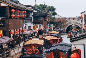 苏州水上西游记-枫桥寒山寺山塘街评弹双游船虎丘（赠耳麦）【双游船双商圈导游带您穿古越今】