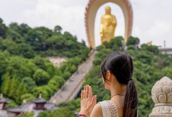 庐山秀峰+东林大佛+白鹿洞书院+落星墩【南昌市起止/包车游】【[李白瀑布]飞流直下三千尺，疑是银河落九天】
