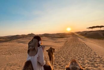 库布齐沙漠+哈素海一日游【可选沙漠穿越+套票】【[我们承诺]真纯玩无购物，精选8人小团，自主发团不外拼，本地旅行社，呼和浩特市区免费上门接！】