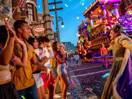 Mardi Gras celebration at Universal Orlando Resort