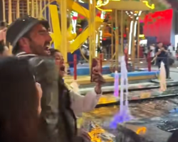 International tourists spark a shout-off at Xi'an voice-activated fountain