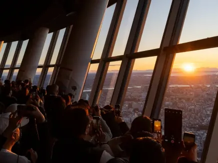도쿄 스카이트리 새해 첫날 해돋이 특별 관람 이벤트