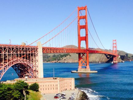 The stunning charm of the Golden Gate Bridge in San Francisco