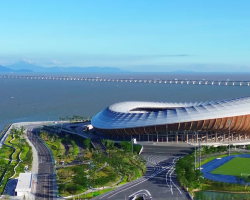 Nansha coastal cycling hub soft opening, snap stunning shots