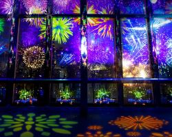 Tokyo Tower dazzles with summer light show
