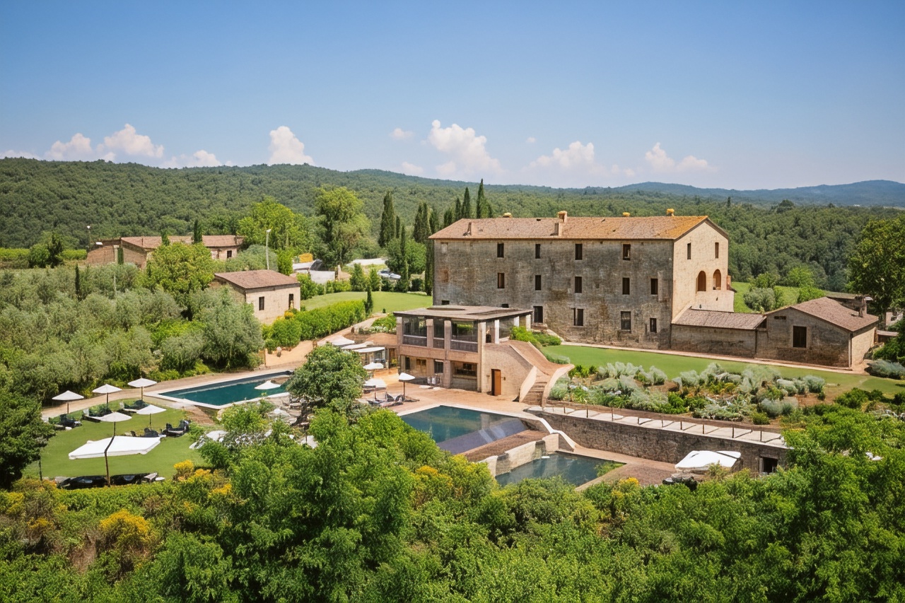 Castel Monastero - the Leading Hotels of the WorldOver view