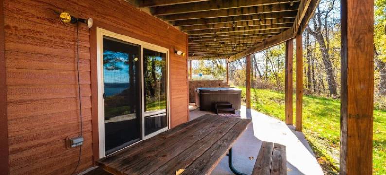 Sunset Riverview Cabin Hot Tub Fireplace, Luxury Cabin with Stunning River Views图片