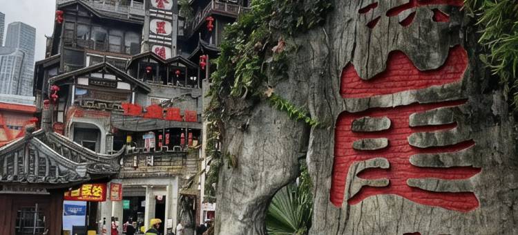 重庆•江屿城丨Vista高空江景美宿(解放碑洪崖洞店)图片