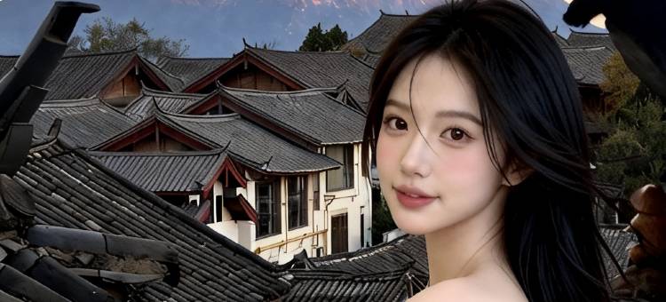 在山也·SANYEL日照金山观雪山古城全景美宿(丽江古城大水车店)图片
