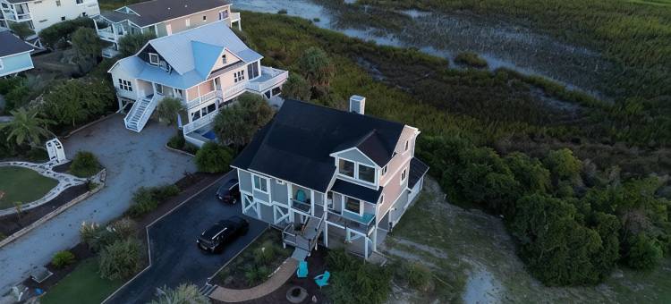 Ocean & Wetland views, 3 decks, steps from the beach,  4 BRs, sleeps 10.图片