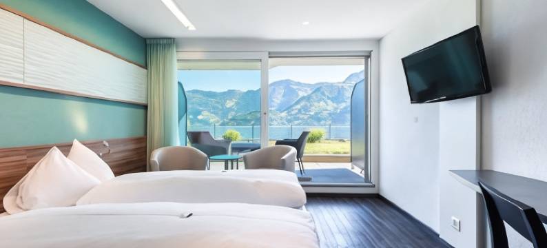 尼德瓦爾德納霍夫酒店坐落於湖畔，享受瑞士品質(Hotel Nidwaldnerhof direkt am See Swiss Quality)图片