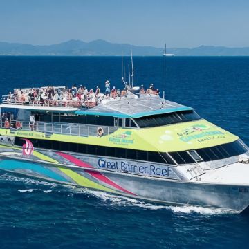 澳大利亚凯恩斯大猫号绿岛大堡礁游船+库兰达雨林小镇2日1晚跟团游