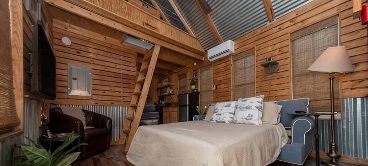 巴斯金费尔霍普河畔，距海湾38分钟，Waterfront、皮划艇微型小屋(Bass-KIN on the RIver-Tiny House in F'Hope-Waterfront-Kayaks-38Min to Gulf)图片