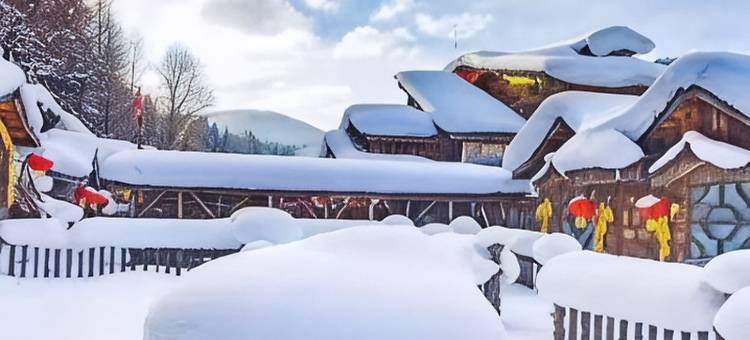 雪谷·瑞雪Snow·冬月绘漫旅行美宿(雪谷风景区店)图片